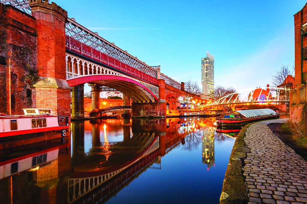 Beetham Tower, reflecting in Manchester Canal by Shahid Khan