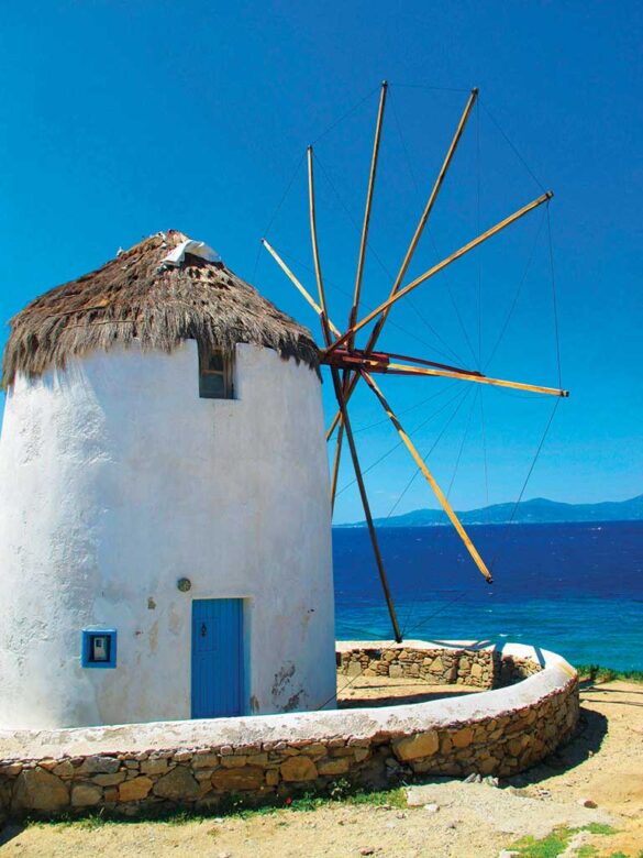 Windmill in Mykonos Greece