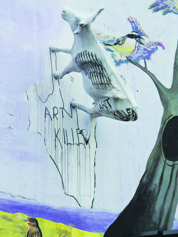 “Art Killer” in Las Ramblas Cataluña, Photo: Paul West