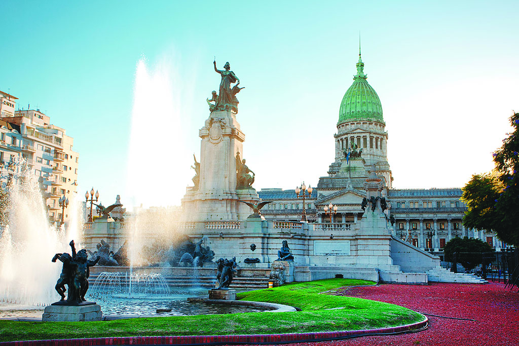 Fountain and Congress Building