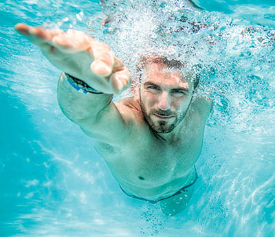 Man Swimming