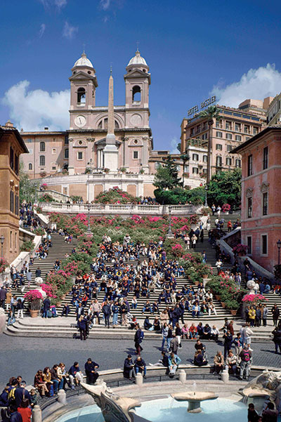 The Spanish Steps with the Hassler Roma at the Top