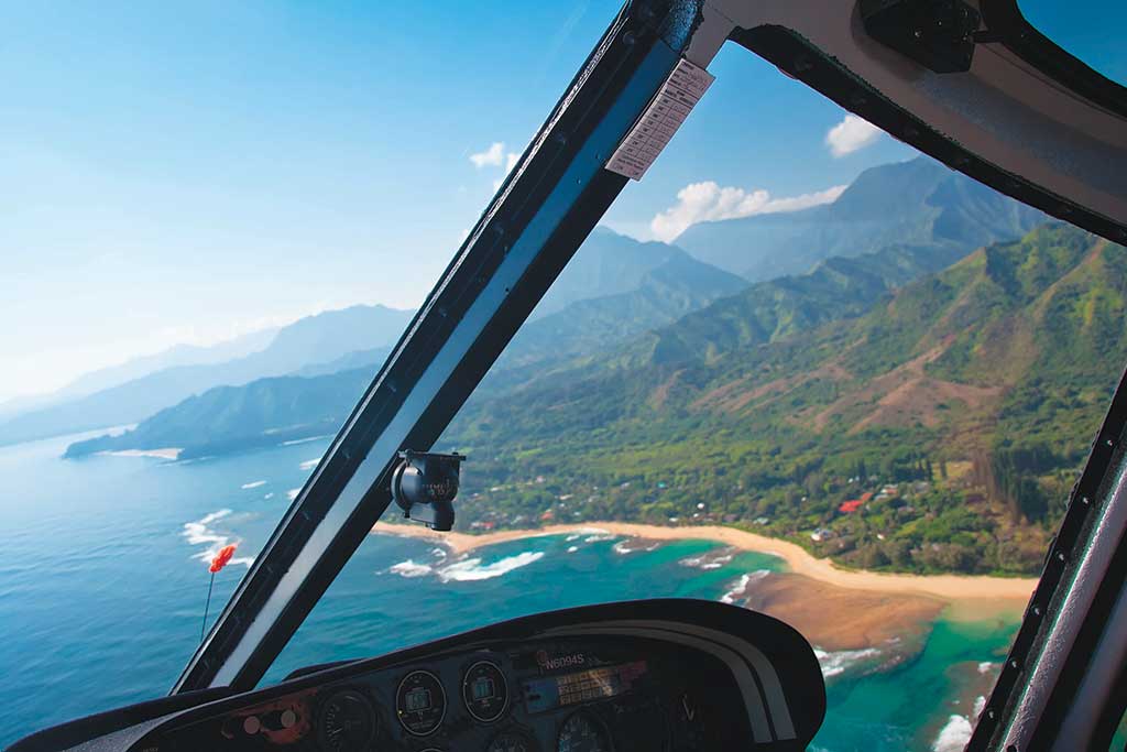 View of Hawaii from a Helicopter