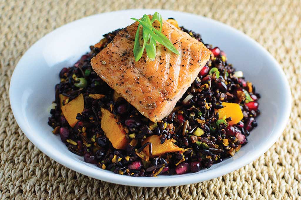 Galley Foods Lunch Salmon and BlackRice