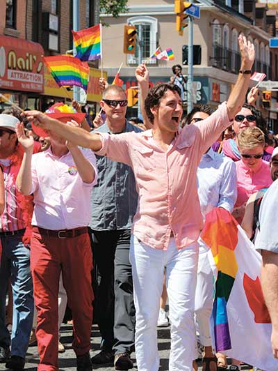 Prime Minister Justin Trudeau at Pride Toronto Parade