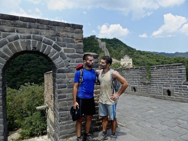 The Nomadic Boys at the Great Wall of China