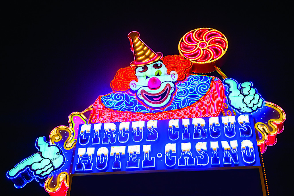 Circus Circus Neon Sign in Las Vegas, Nevada