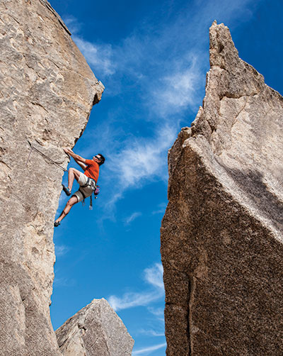 Rock Climber in Joshua Tree National Park