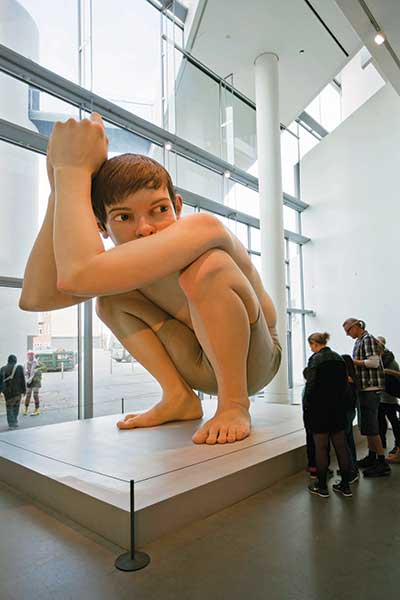 "Boy" by Ron Mueck at ARoS Aarhus Kunstmuseum photo By Lisaveya