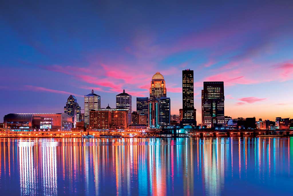 Louisville Skyline Tea Towel