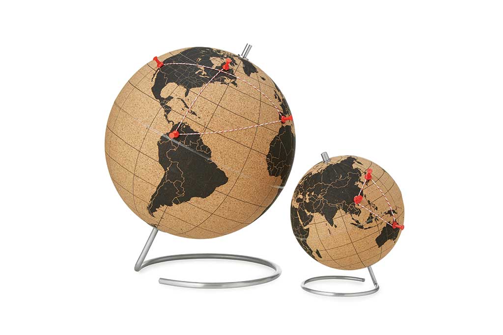 Interactive Cork Globe