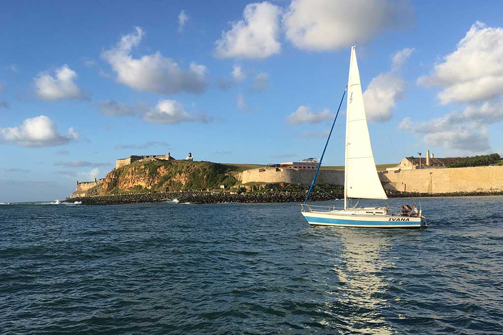Sailboat in San Juan Puerto Rico 