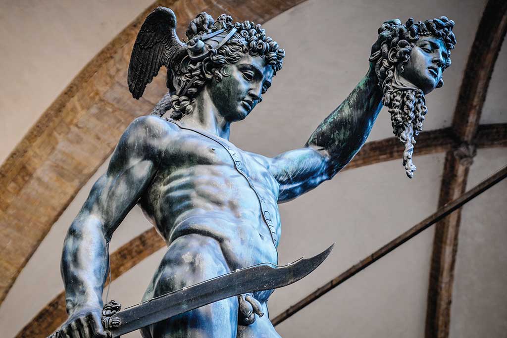 Cellini's “Perseus with the Head of Medusa” in the Piazza Della Signoria