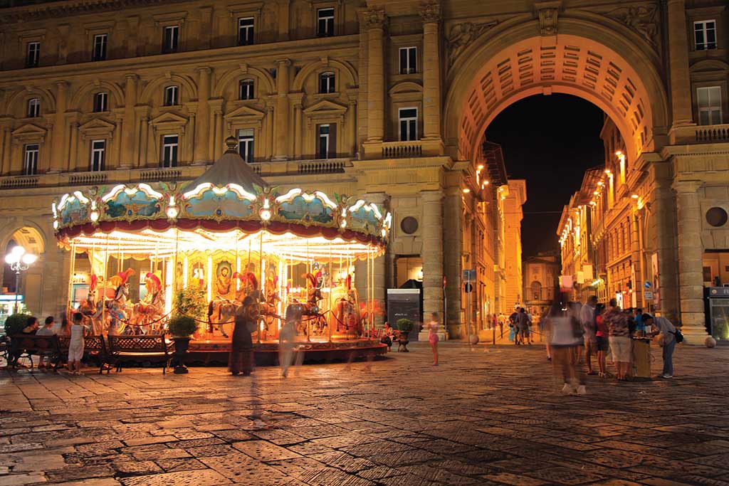 Merry-Go-Round in the Piazza della Repubblica