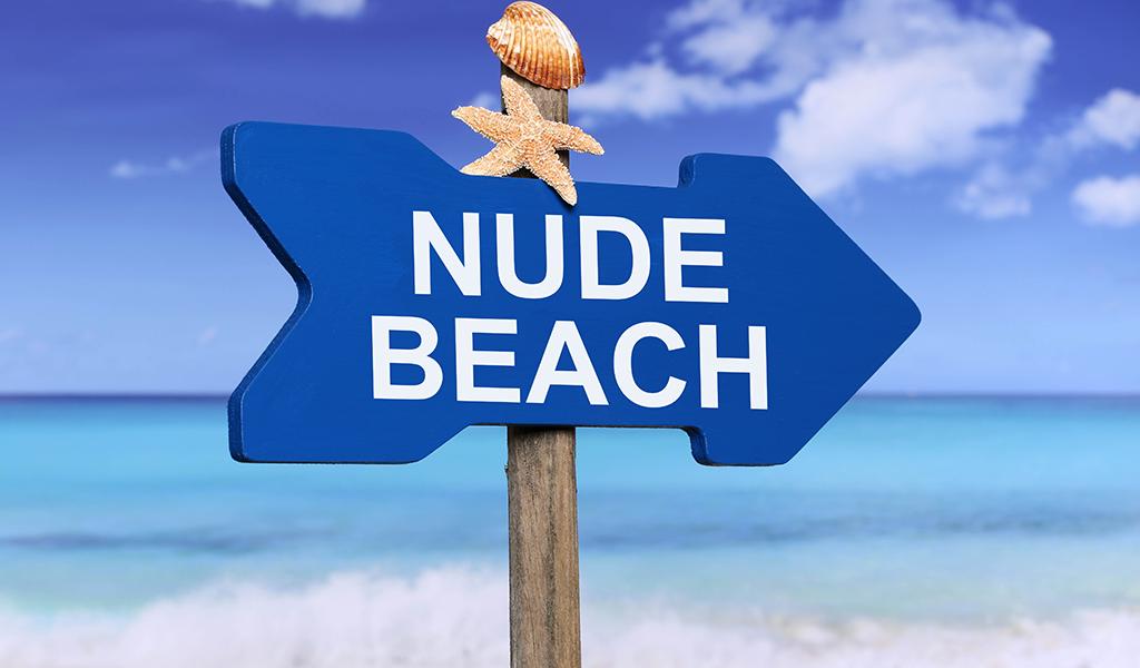 Nude Beach sign