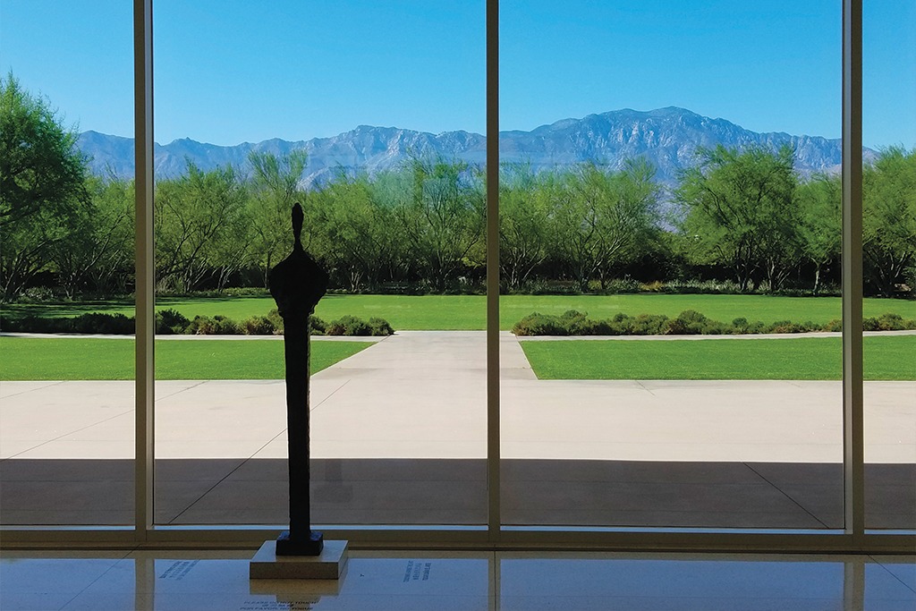 Giacometti Sculpture at Sunnylands