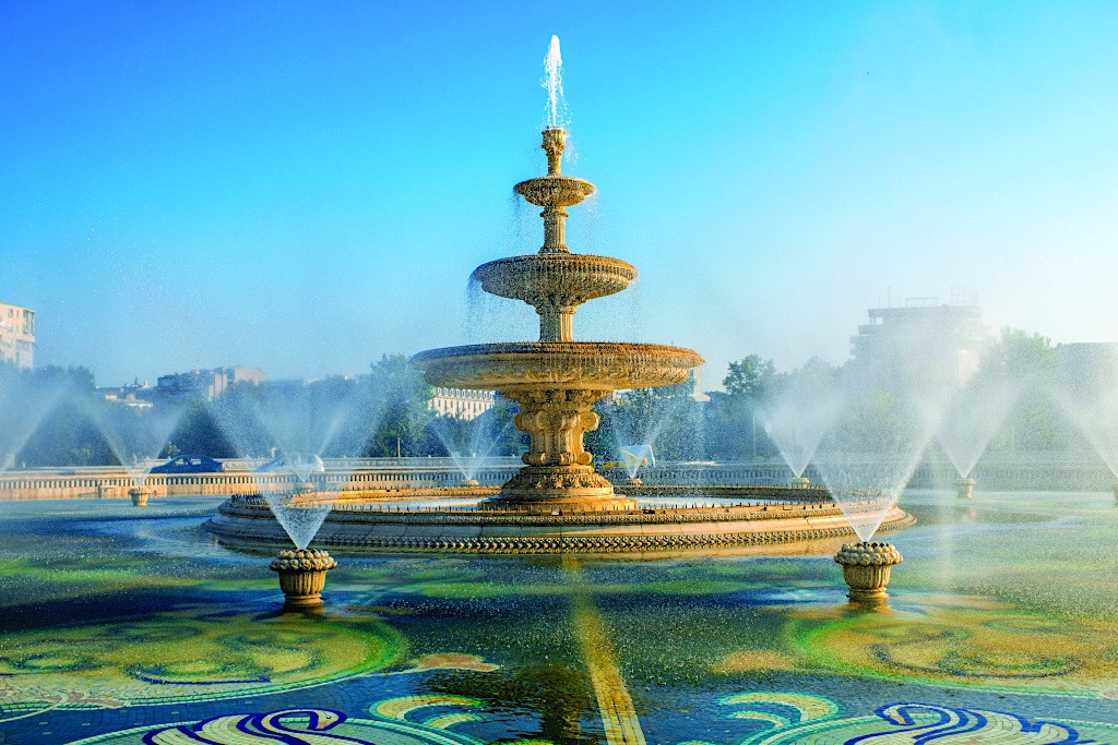 Central City Fountain in Bucharest