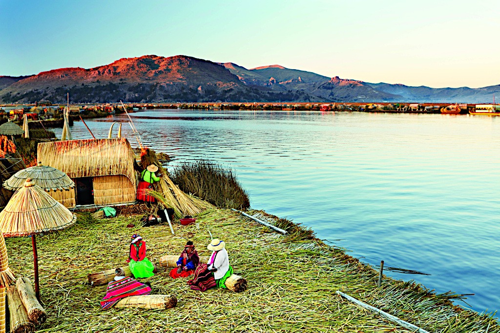 Floating Communities on Lake Titicaca, The Andes, Peru