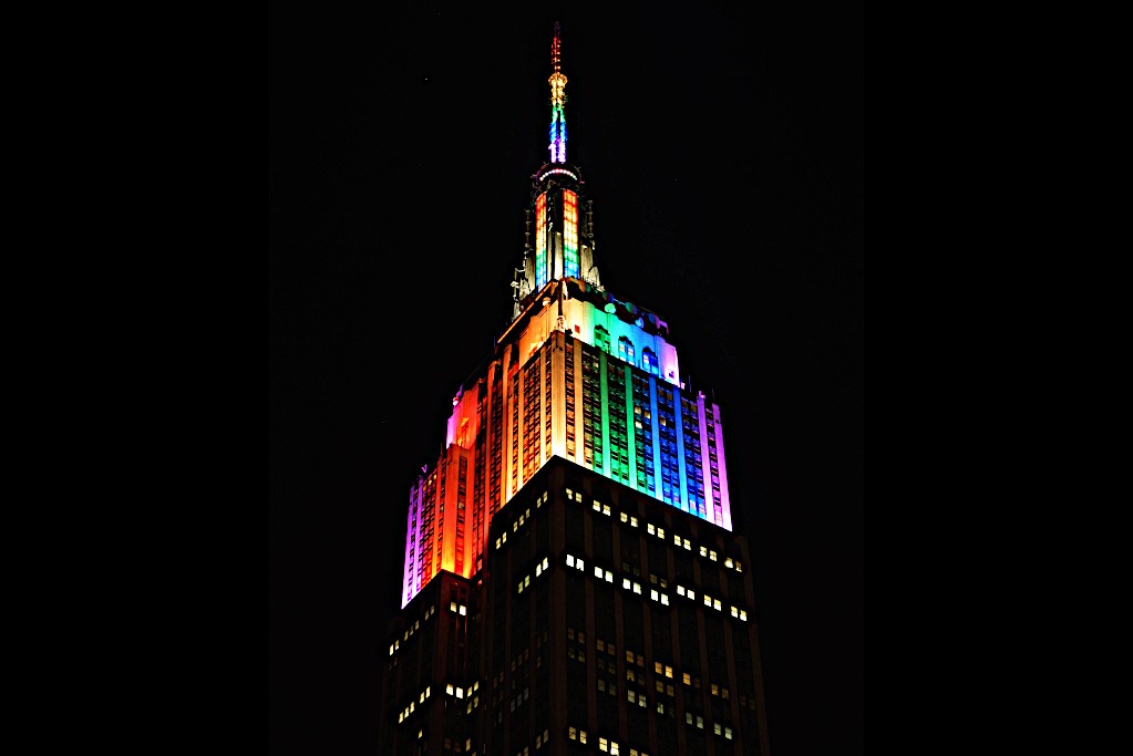 Empire State Building for Gay Pride photo by David Melian