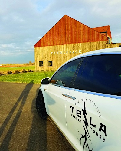 Tesla Winery Tours at Doubleback Winery in Walla Walla, Washington