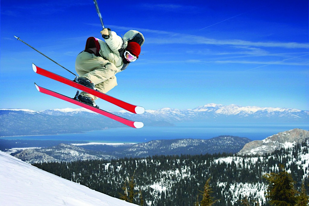Skiiing Near Lake Tahoe