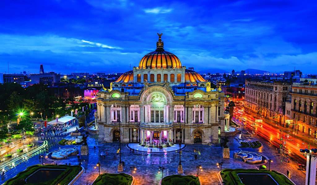 Palacio de Bellas in Mexico City