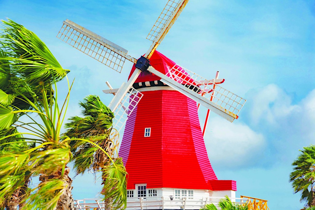 Windmill in Oranjestad, Aruba