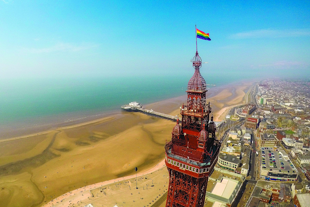 Blackpool Tower in Northern England