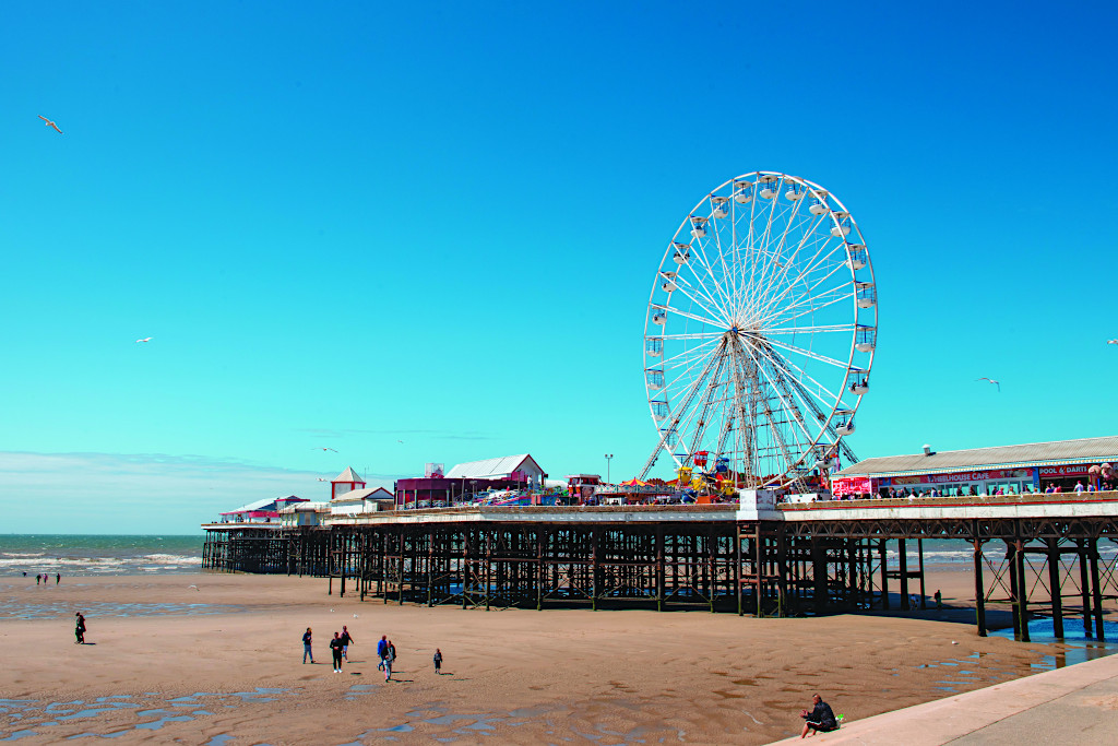 Central Pier at Blackpool in Northern England