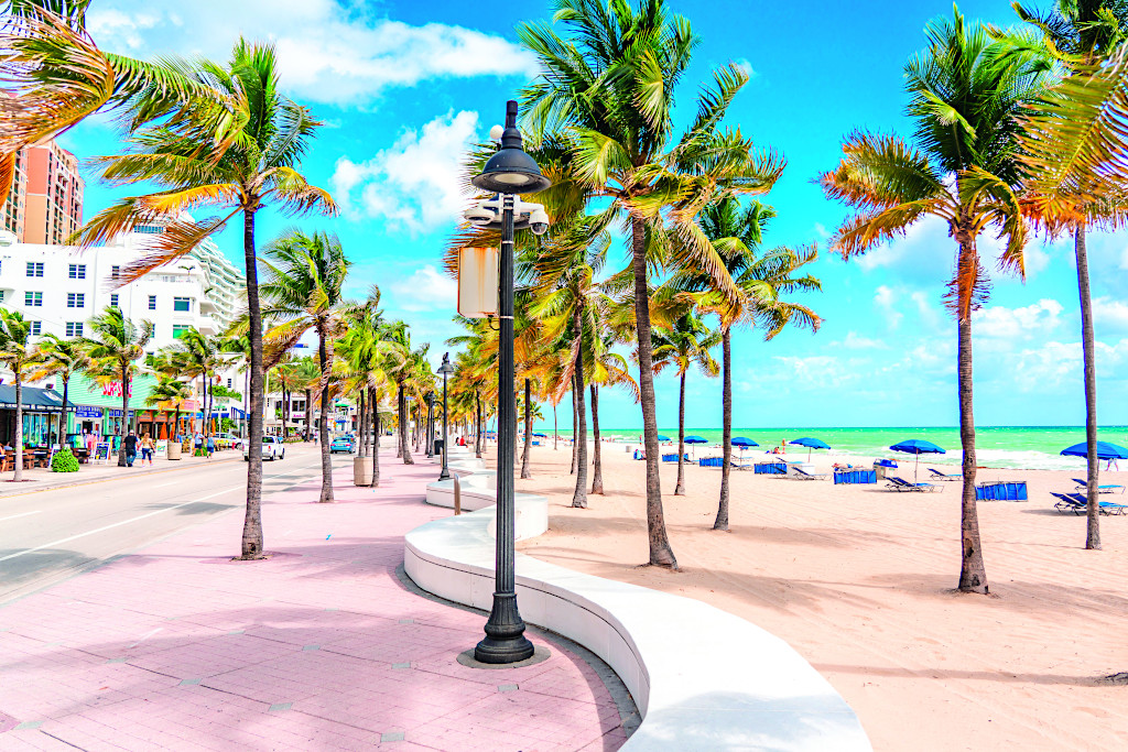 Las Olas Blvd. and Beach in Fort Lauderdale