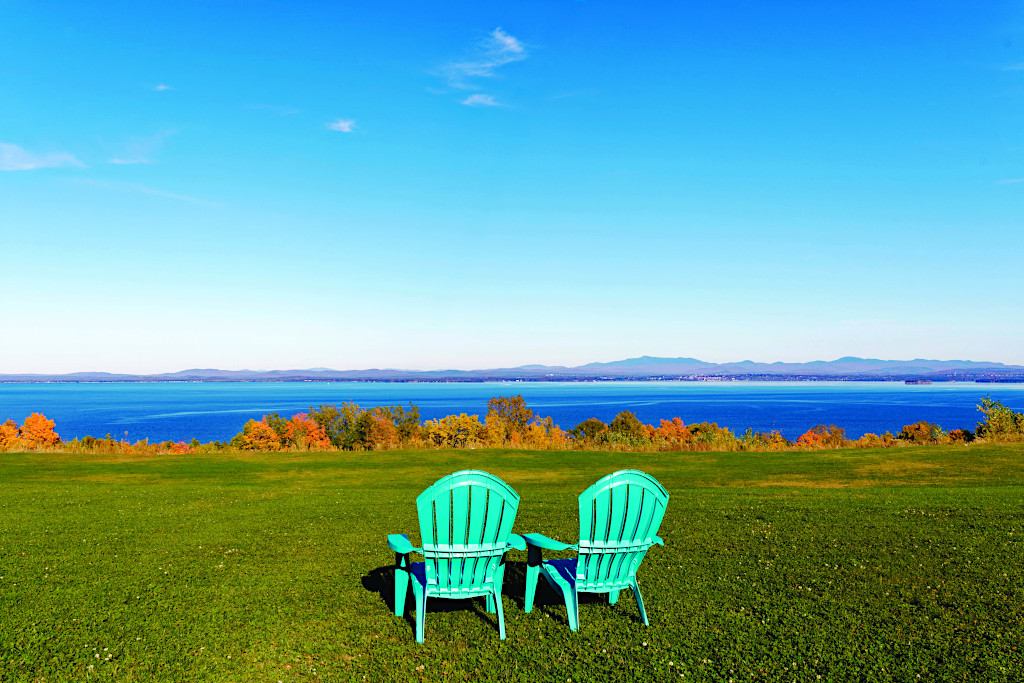 Lake Champlain View in The Champlain Islands, Vermont