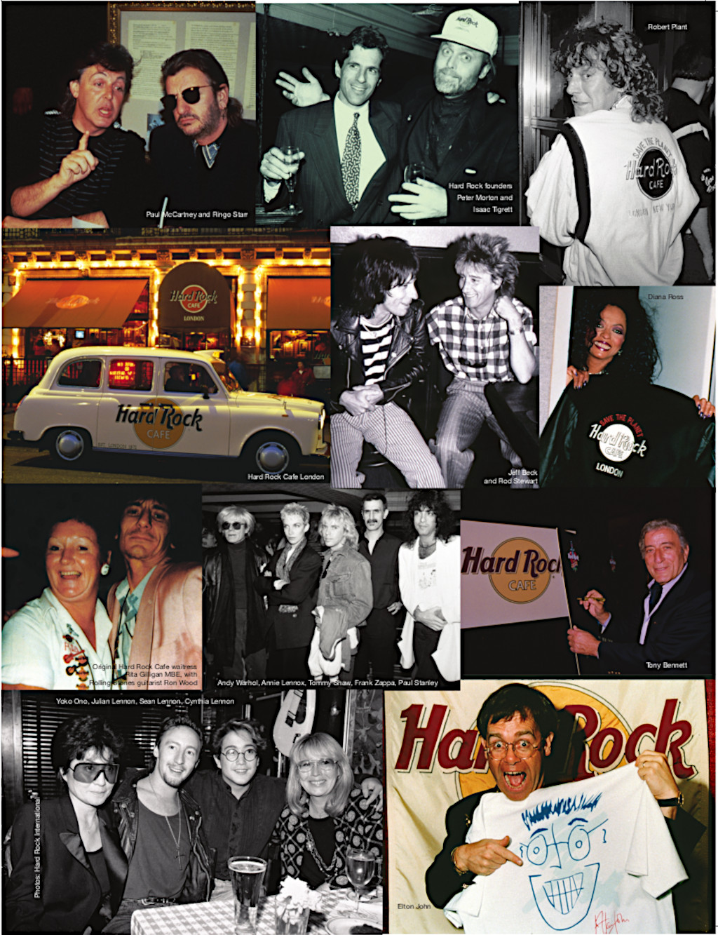Classic Photos from Hard Rock Cafe