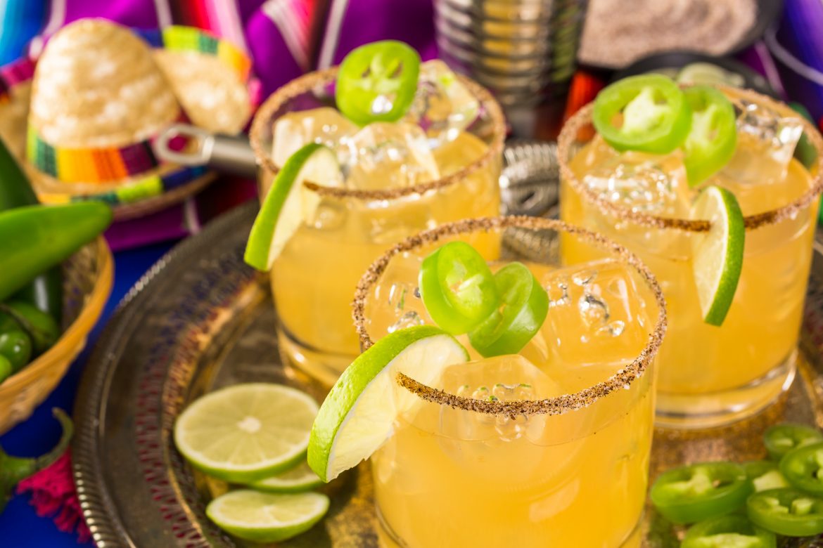 margaritas being served for Cinco de Mayo
