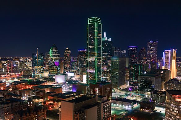 Dallas, Texas at night