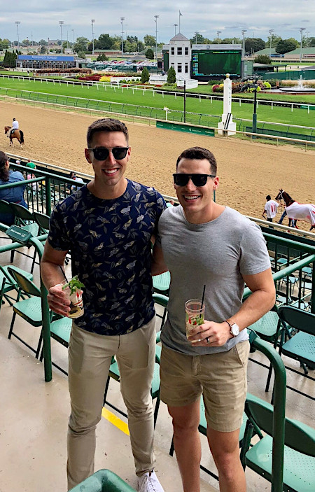 Gay Couple at the Kentucky Derby, Louisville, KY