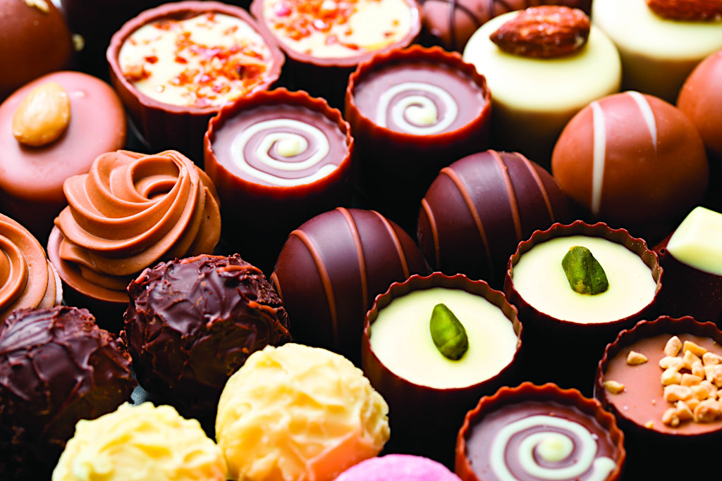 Belgian Chocolates at The Chocolate Line in Antwerp, Belgium