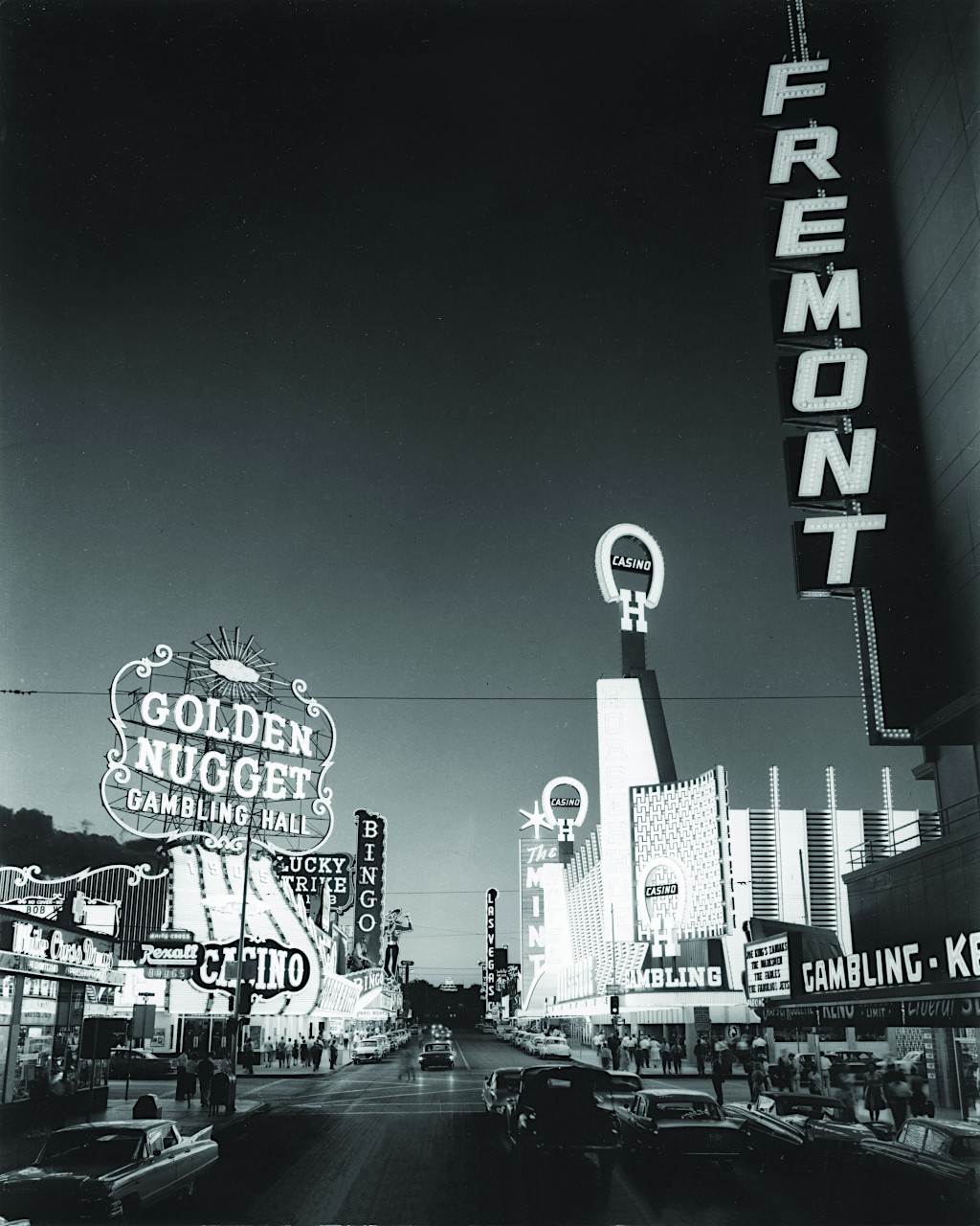 Downtown Fremont Street, 1961 Neon Signs in Las Vegas, Nevada