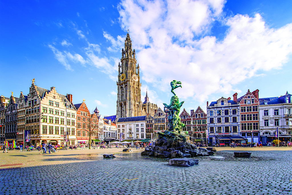 Main Square in Antwerp, Belgium