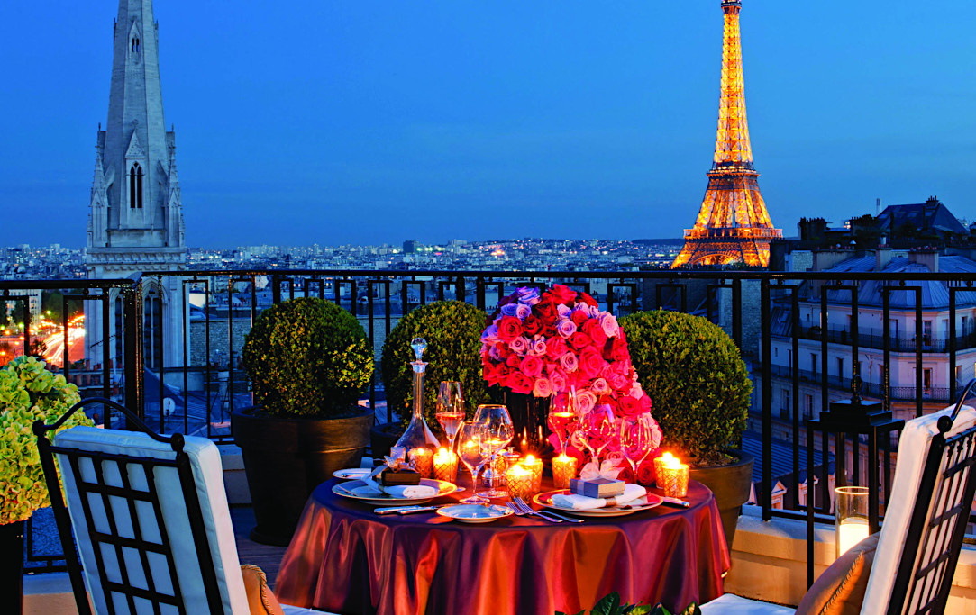 Penthouse View from the George V Paris
