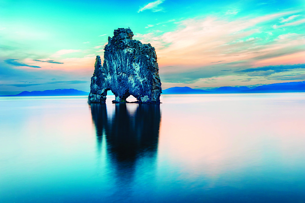 Statue on the Northern Coast of Iceland