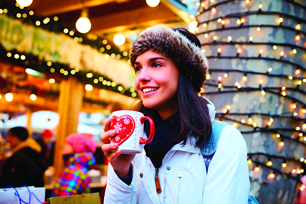 Enjoying Hot Chocolate at the Christmas Markets in the USA