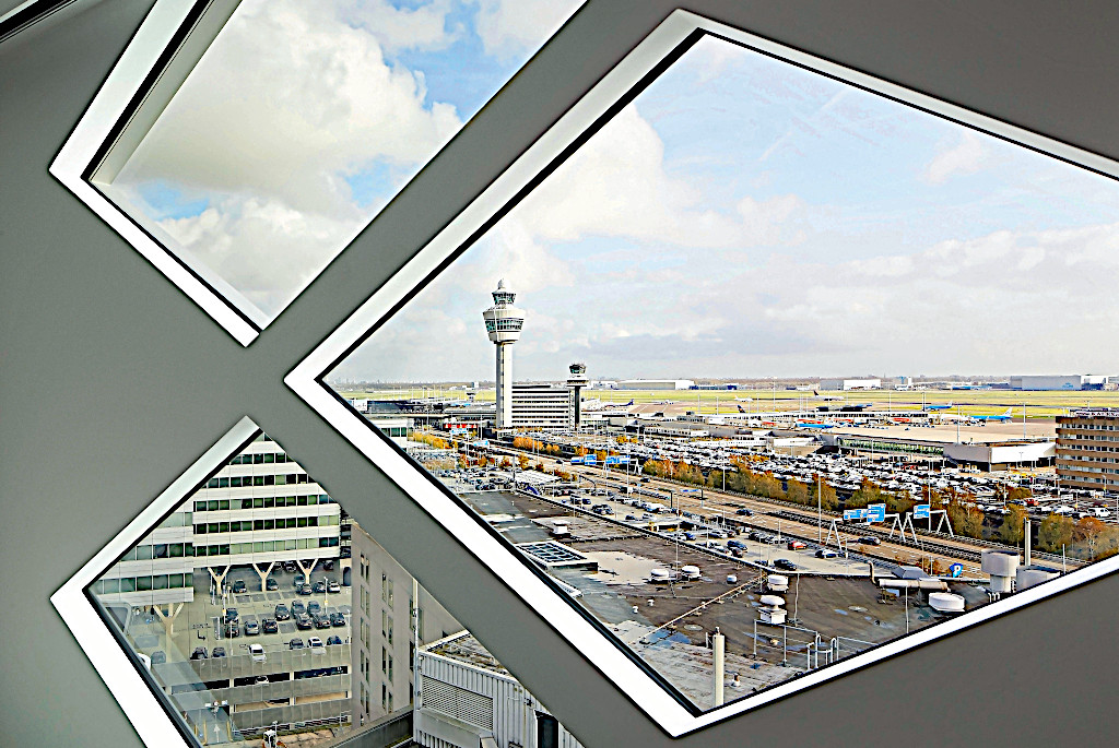 View from Hilton Amsterdam Airport Schiphol - Best Airport Hotels