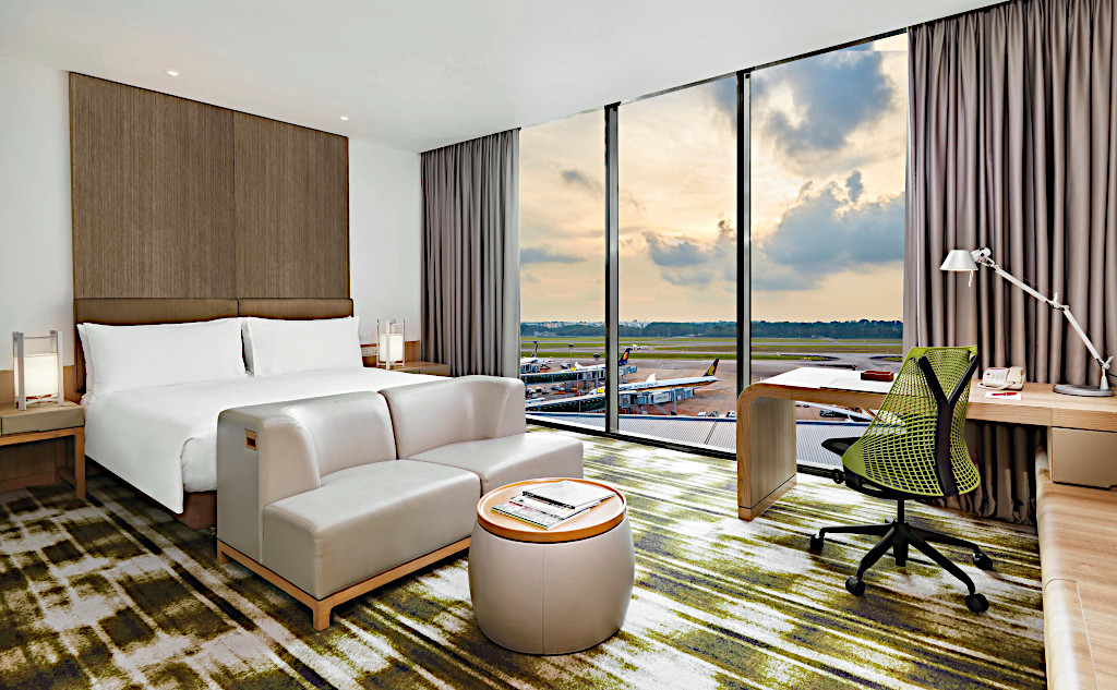 Crowne Plaza Changi Airport Premier Room with Runway View | Best Airport Hotels