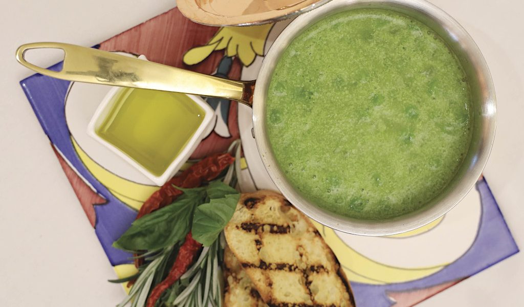 Anti-Aging Green Pea Soup from Casa Don Alfonso - Best Restaurants St. Louis, Missouri