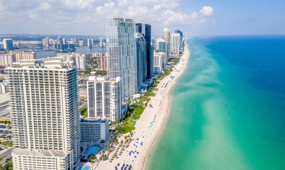 Miami coastline