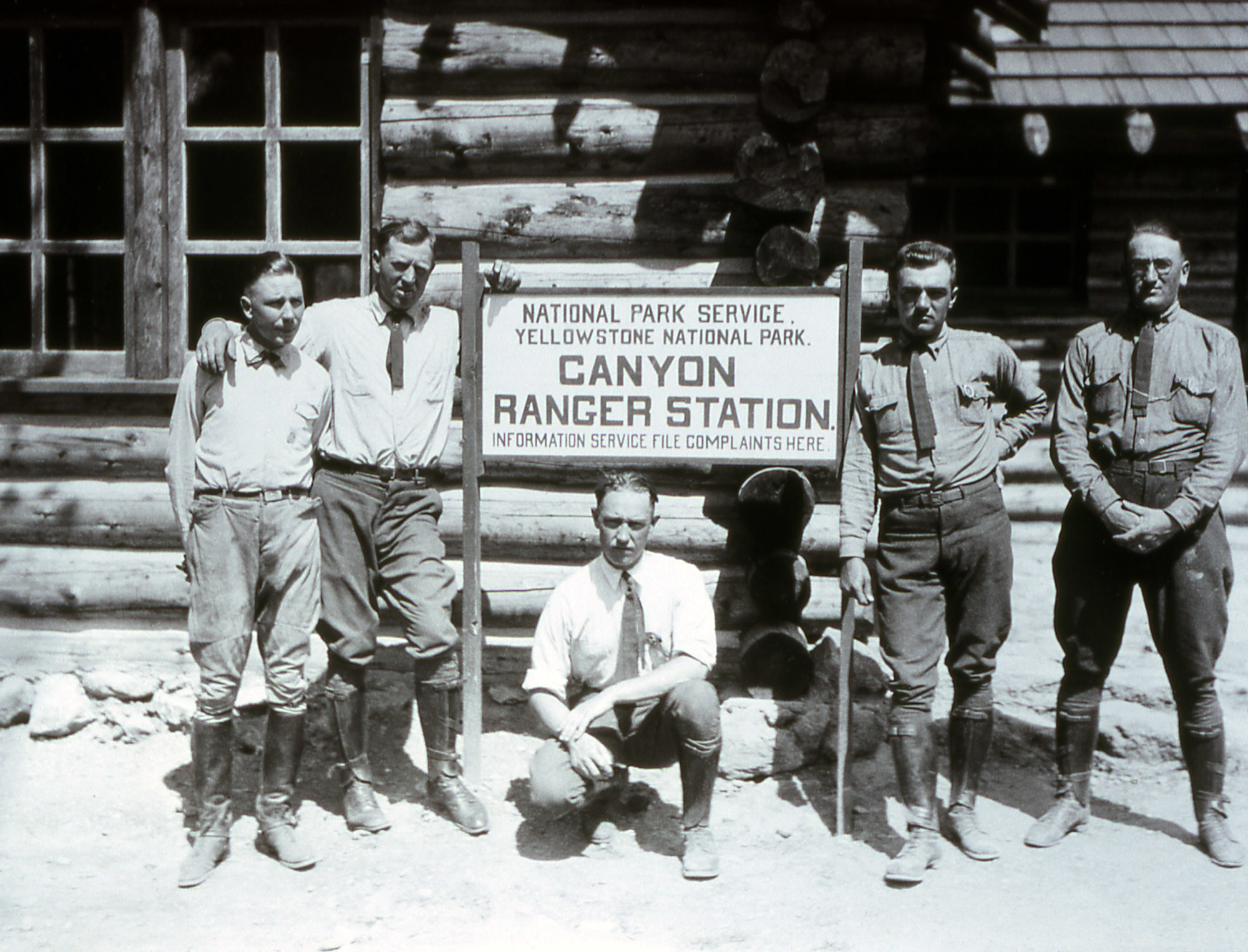 Yellowstone ranger station historic photo