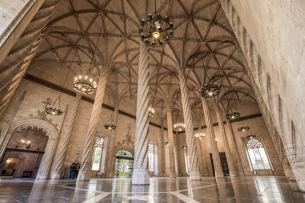 La Lonja de la Seda in the Region of Valencia, Spain