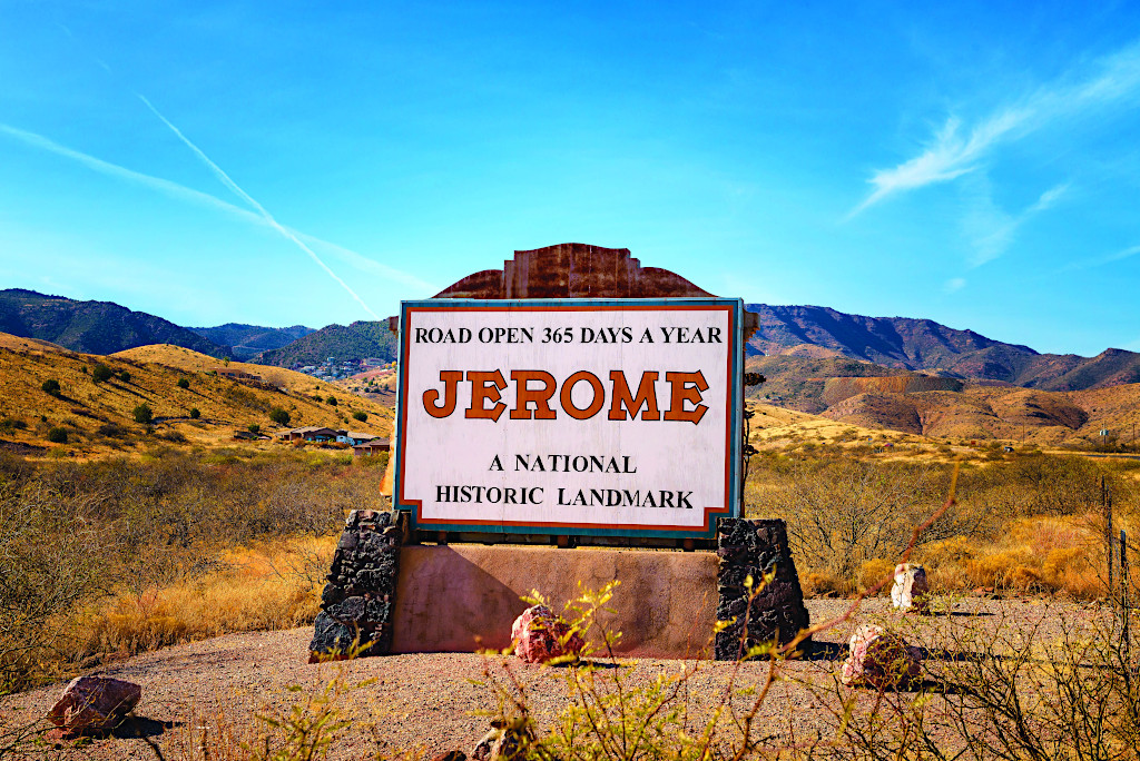 Jerome, Arizona Welcome Sign