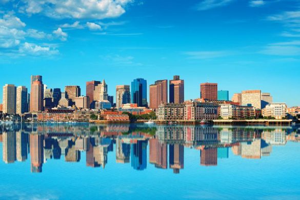 Boston Skyline by Lunamarina