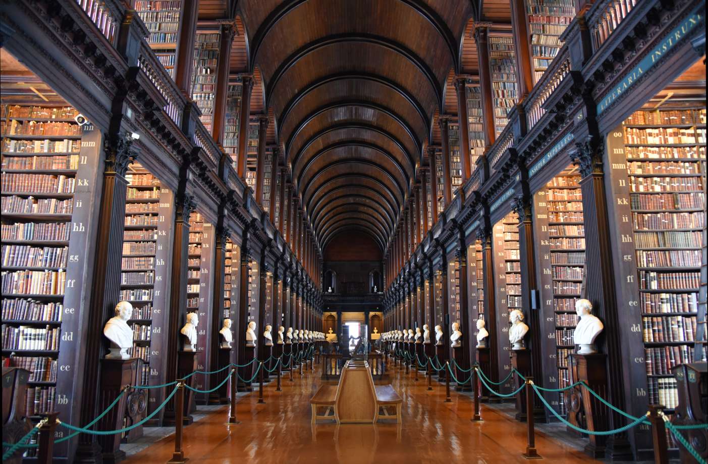 The Long Room in the Old LIbrary at Trinity College Dublin by STLJB